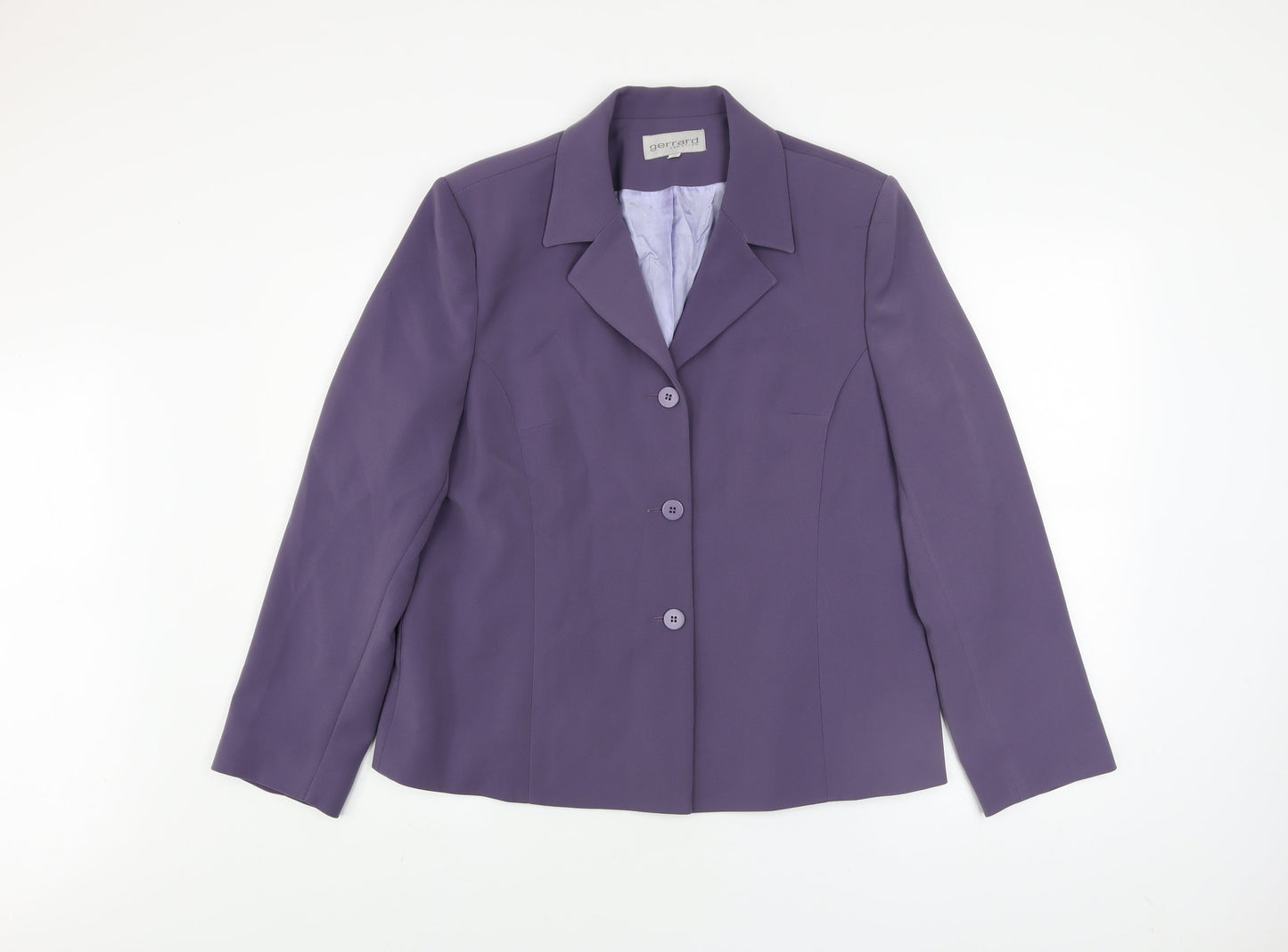 Womens UK Size 16 Gerrard Creation Purple Basic Jacket