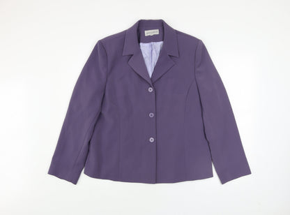 Womens UK Size 16 Gerrard Creation Purple Basic Jacket