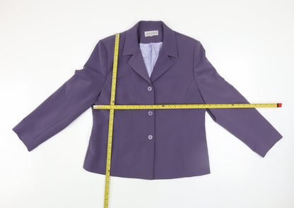 Womens UK Size 16 Gerrard Creation Purple Basic Jacket