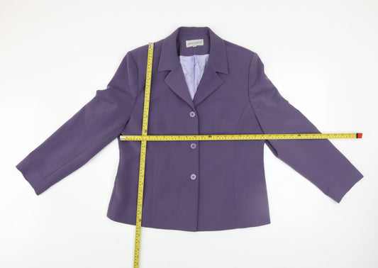 Womens UK Size 16 Gerrard Creation Purple Basic Jacket