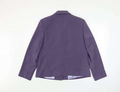 Womens UK Size 16 Gerrard Creation Purple Basic Jacket