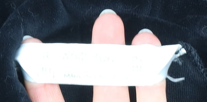 Marks and Spencer Women Black 8-10 Velour Roll Neck Long Sleeve Shift Dress