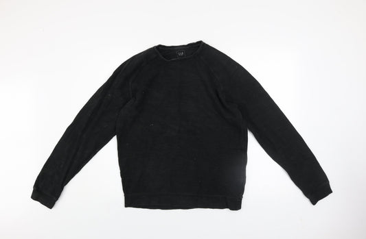 Mens UK Size XS Gap Black Pullover Sweatshirt