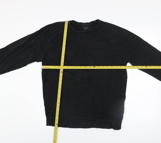 Mens UK Size XS Gap Black Pullover Sweatshirt