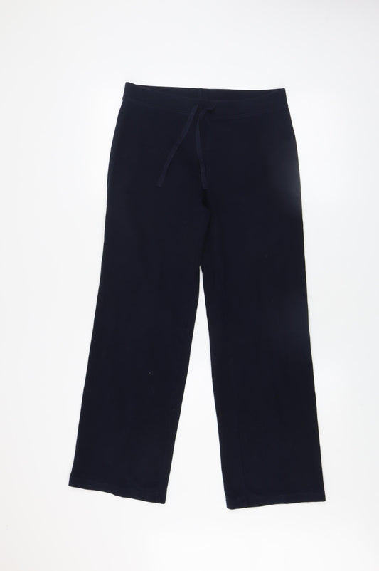 Marks & Spencer Women’s Blue Jogger Trousers UK 8 Cotton Stretch