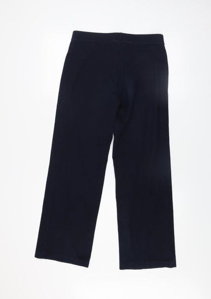 Marks & Spencer Women’s Blue Jogger Trousers UK 8 Cotton Stretch