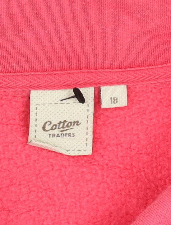 Cotton Traders Women’s Pink Coral Button-Up Jacket Size 18