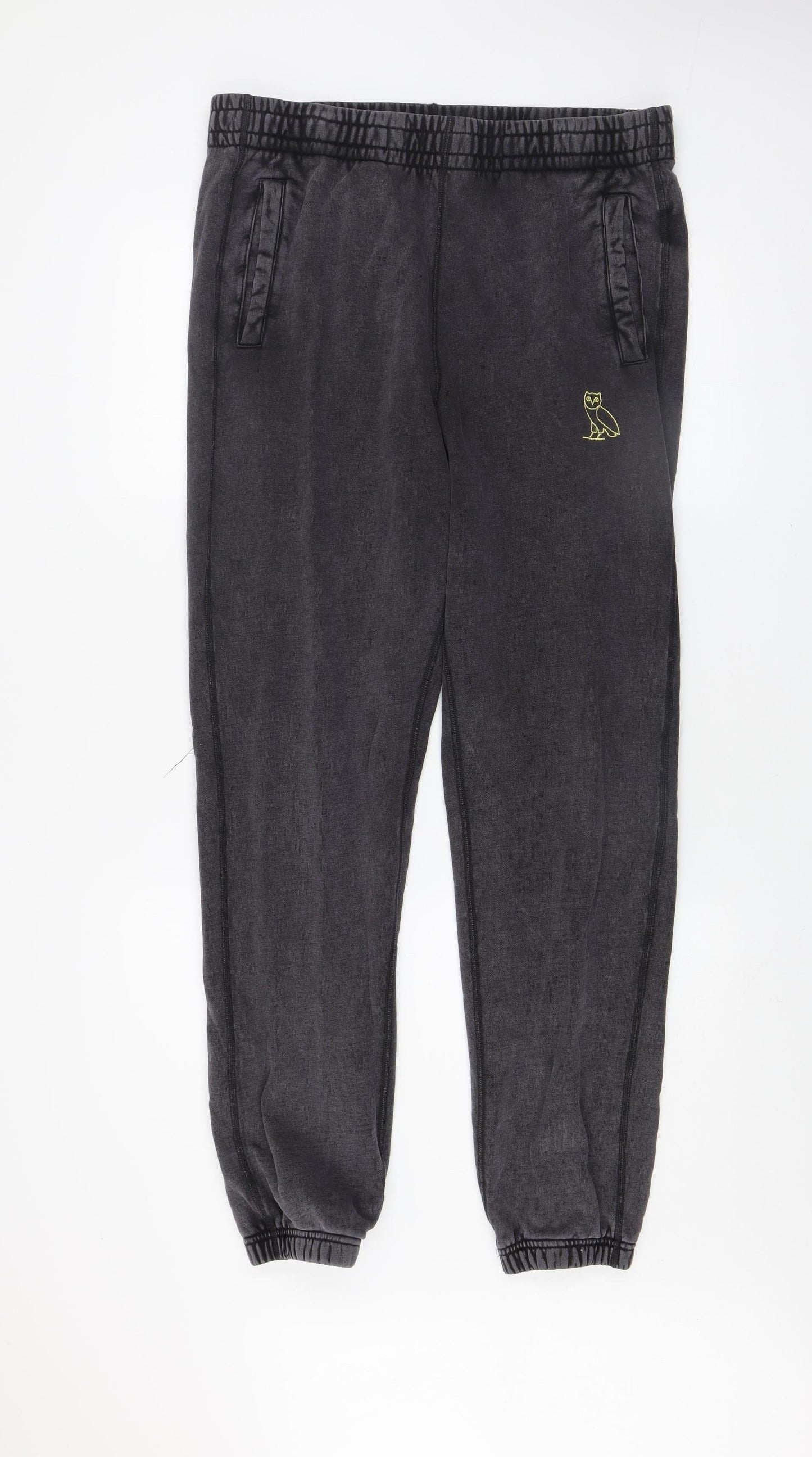 OVO Men's Black Cotton Jogger Sweatpants Size M