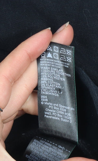 Marks and Spencer Women’s Black Jogger Trousers Size 8