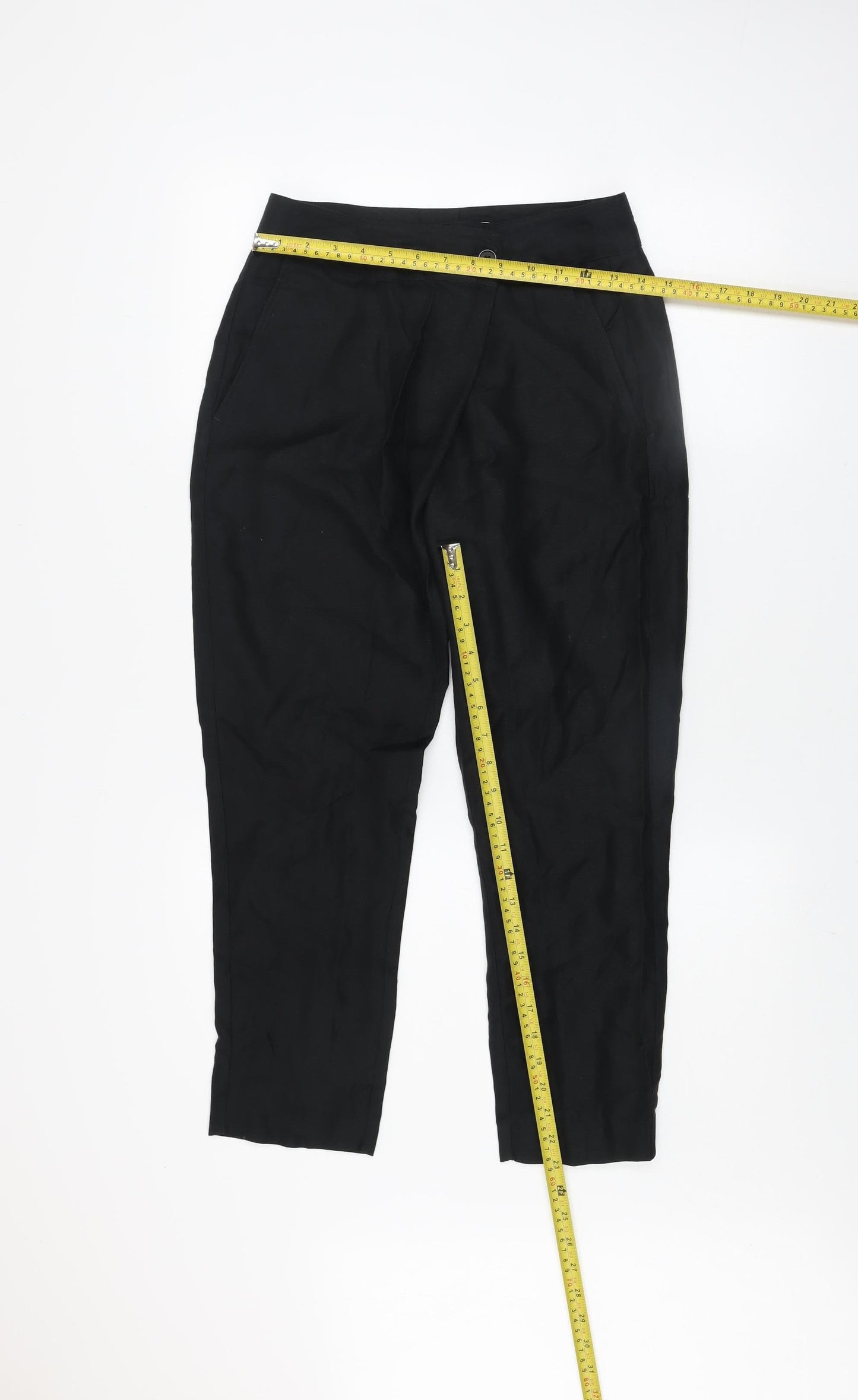 Womens UK Size 8 Country Road Regular Fit Business Casual Workwear Black Trouser