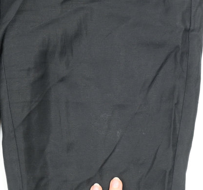 Womens UK Size 8 Country Road Regular Fit Business Casual Workwear Black Trouser