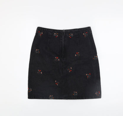 Womens UK Size S VILA Straight & Pencil Denim Skirt
