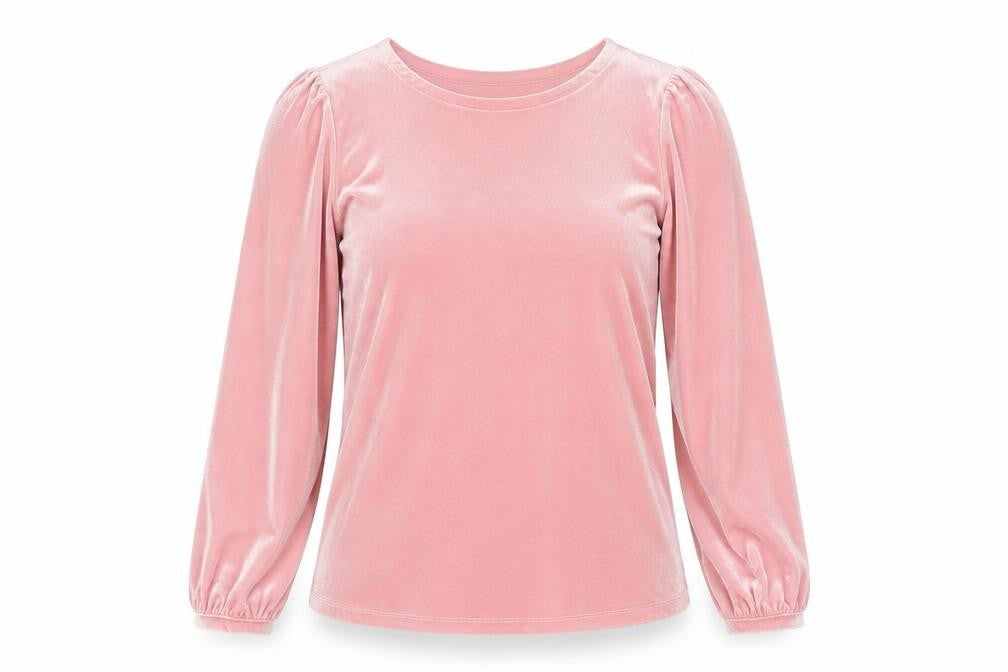 Womens UK Size XS Lands' End Pink Basic T-Shirt