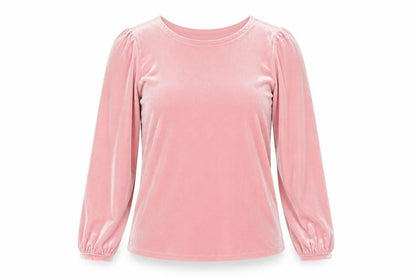 Womens UK Size XS Lands' End Pink Basic T-Shirt