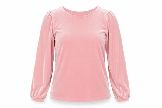 Womens UK Size XS Lands' End Pink Basic T-Shirt