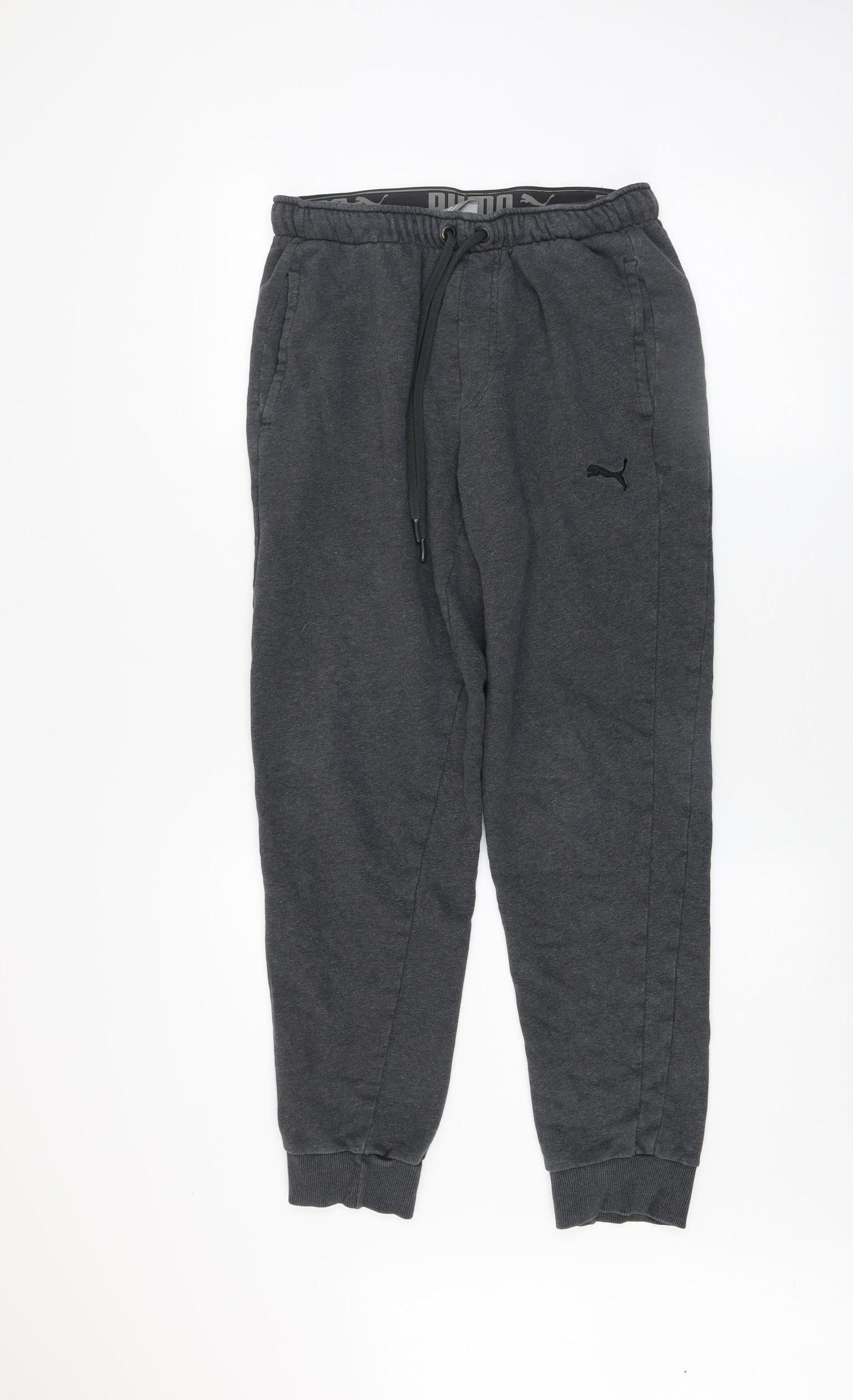 Puma Men’s Grey Jogger Sweatpants Size M Regular Fit Tapered