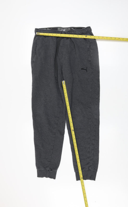 Puma Men’s Grey Jogger Sweatpants Size M Regular Fit Tapered