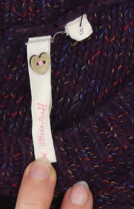 Womens UK Size 8 White Stuff Purple Pullover Jumper