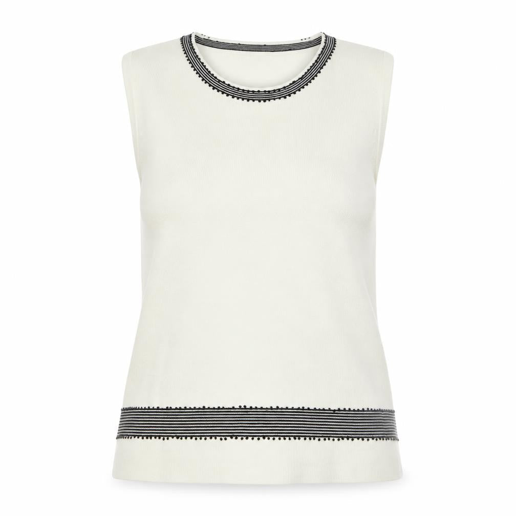 Womens UK Size M Klass Collection Ivory Basic Tank