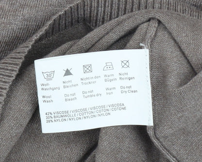 Womens UK Size 12 One Touch Beige Pullover Jumper