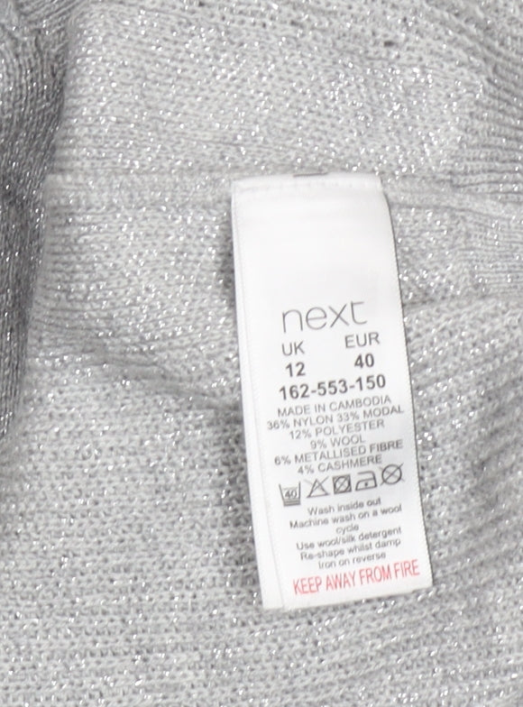 Womens UK Size 12 NEXT Grey Pullover Jumper