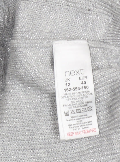 Womens UK Size 12 NEXT Grey Pullover Jumper
