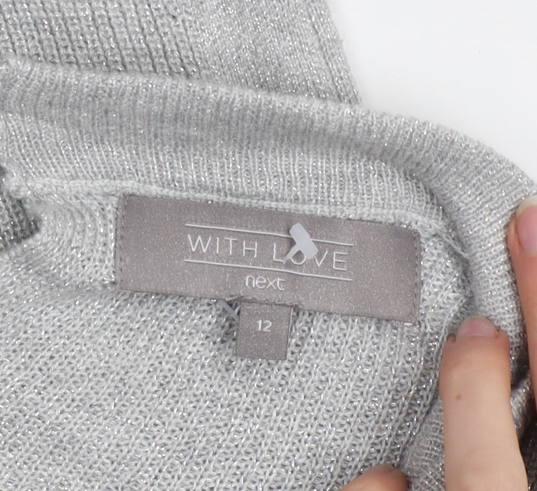Womens UK Size 12 NEXT Grey Pullover Jumper