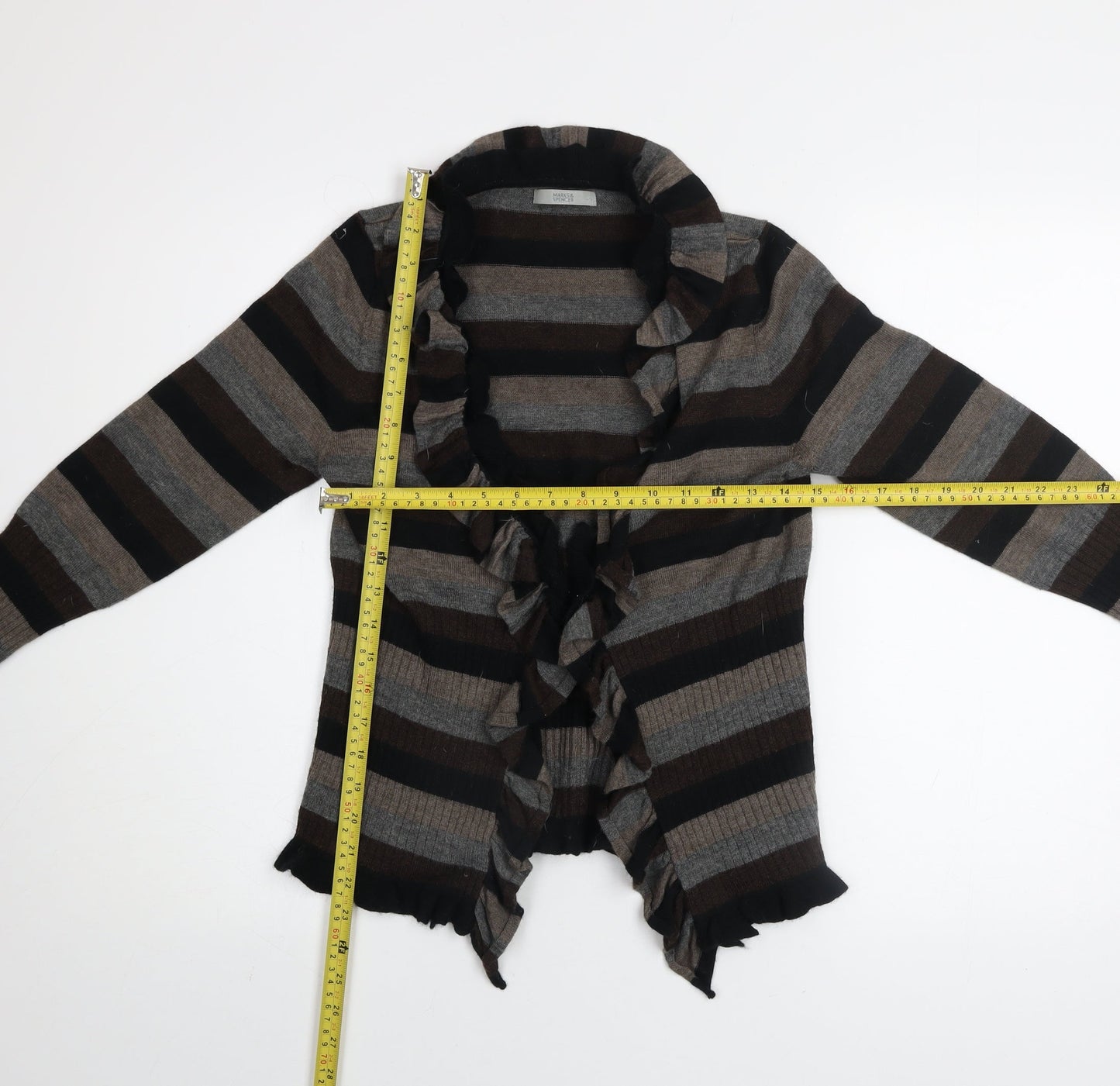Womens UK Size 14 Marks and Spencer Brown Cardigan Jumper