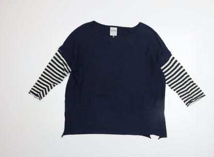 Womens UK Size M Goose Collection Blue Pullover Jumper