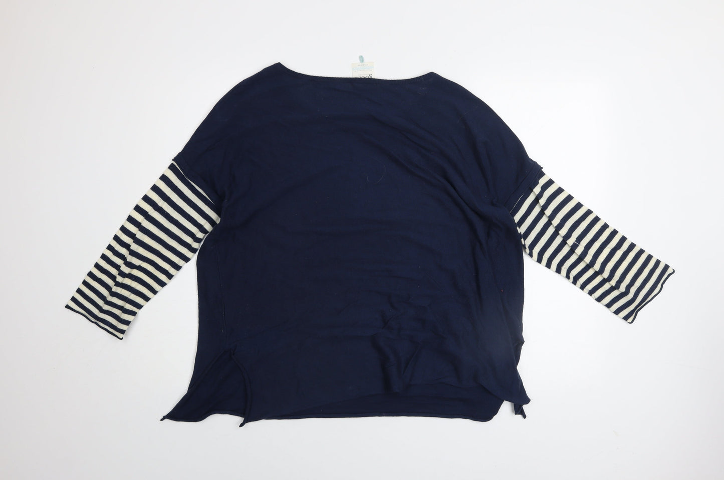 Womens UK Size M Goose Collection Blue Pullover Jumper