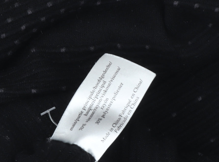 Laura Ashley Women’s Black Size 14 Fit & Flare Knit Dress