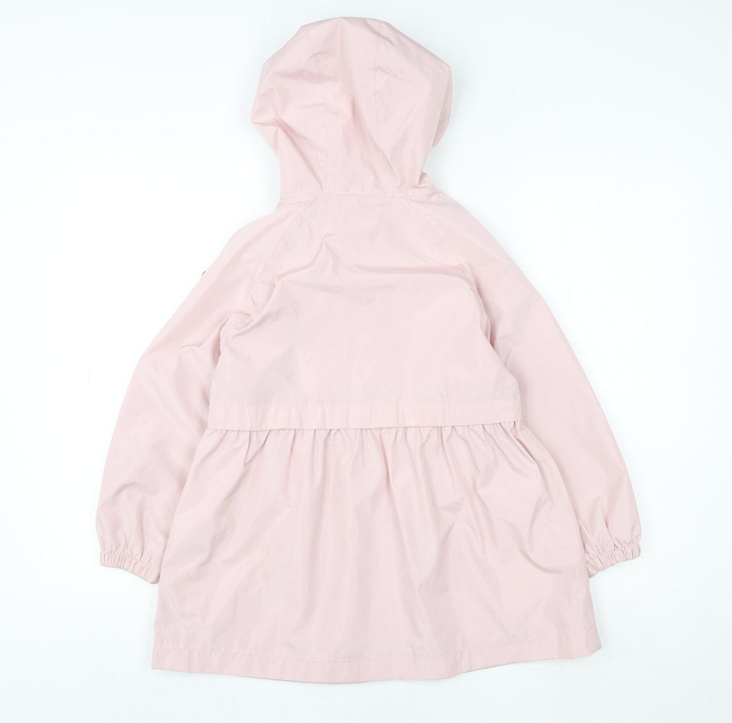 NEXT Girls Pink Hooded Rain Coat 3-4 Years Waterproof Mid-Length Jacket