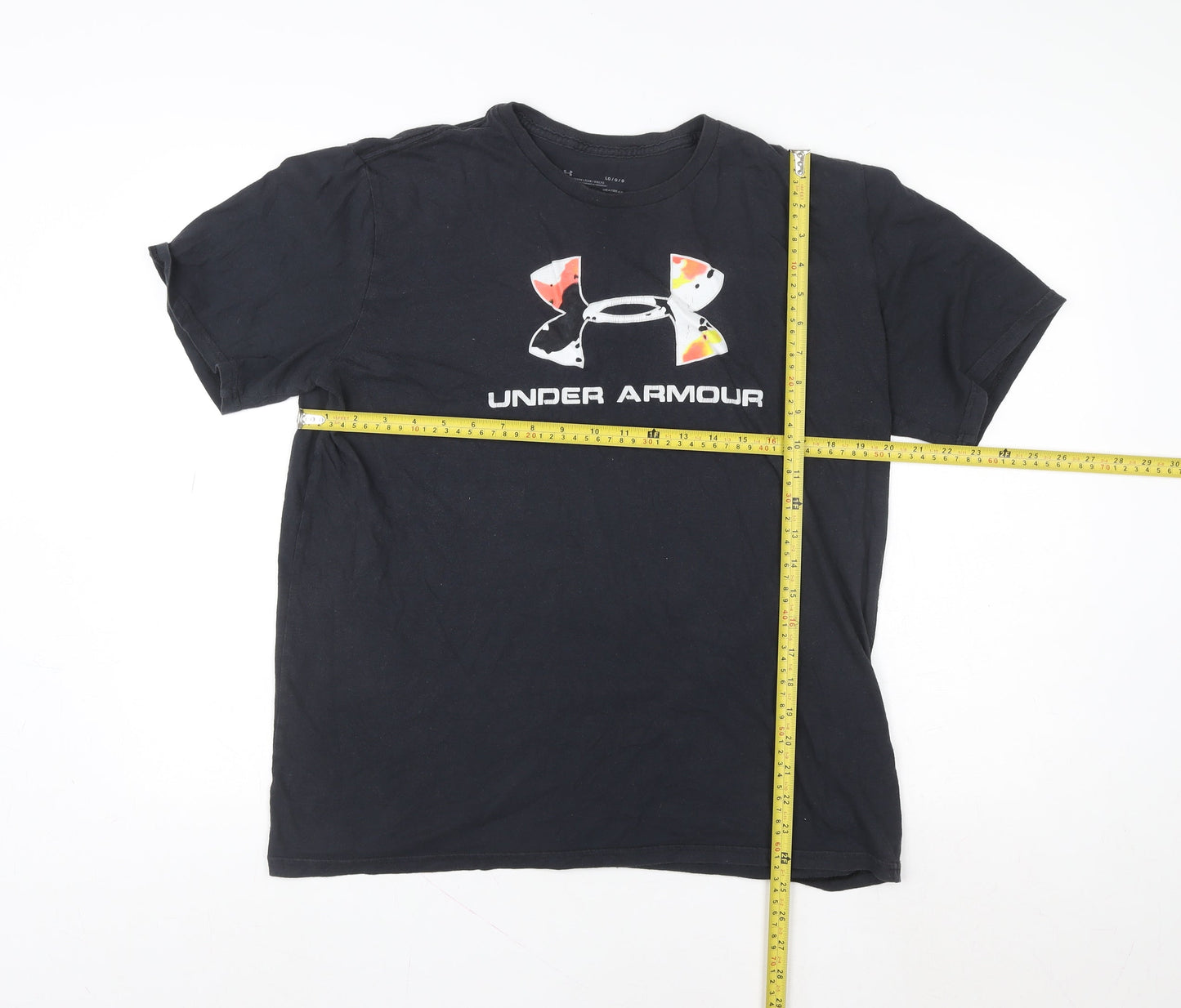 Under Armour Men’s Black HeatGear Graphic Logo Short Sleeve T-Shirt L