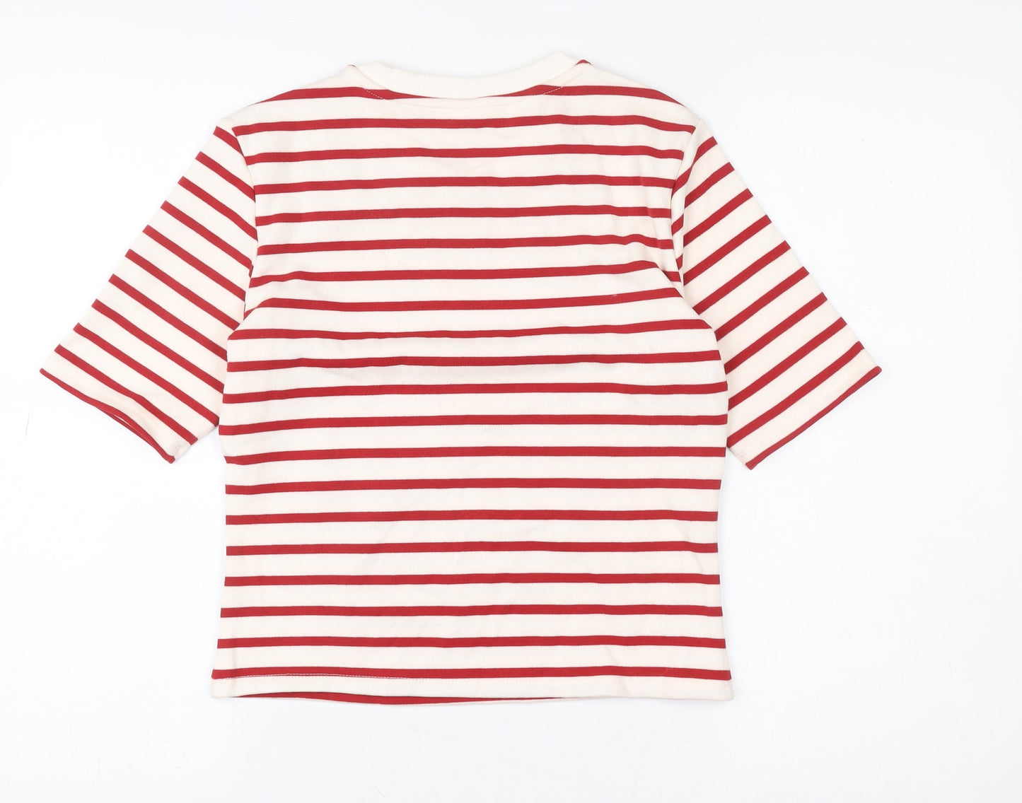 Womens UK Size 12 H&M Red Basic T-Shirt