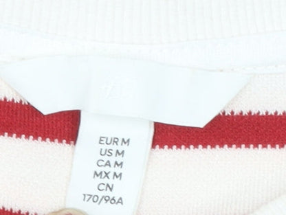 Womens UK Size 12 H&M Red Basic T-Shirt