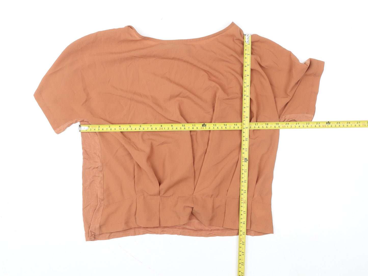 Womens UK Size M French Connection Brown Basic T-Shirt