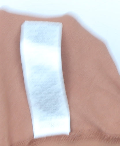 Womens UK Size M French Connection Brown Basic T-Shirt