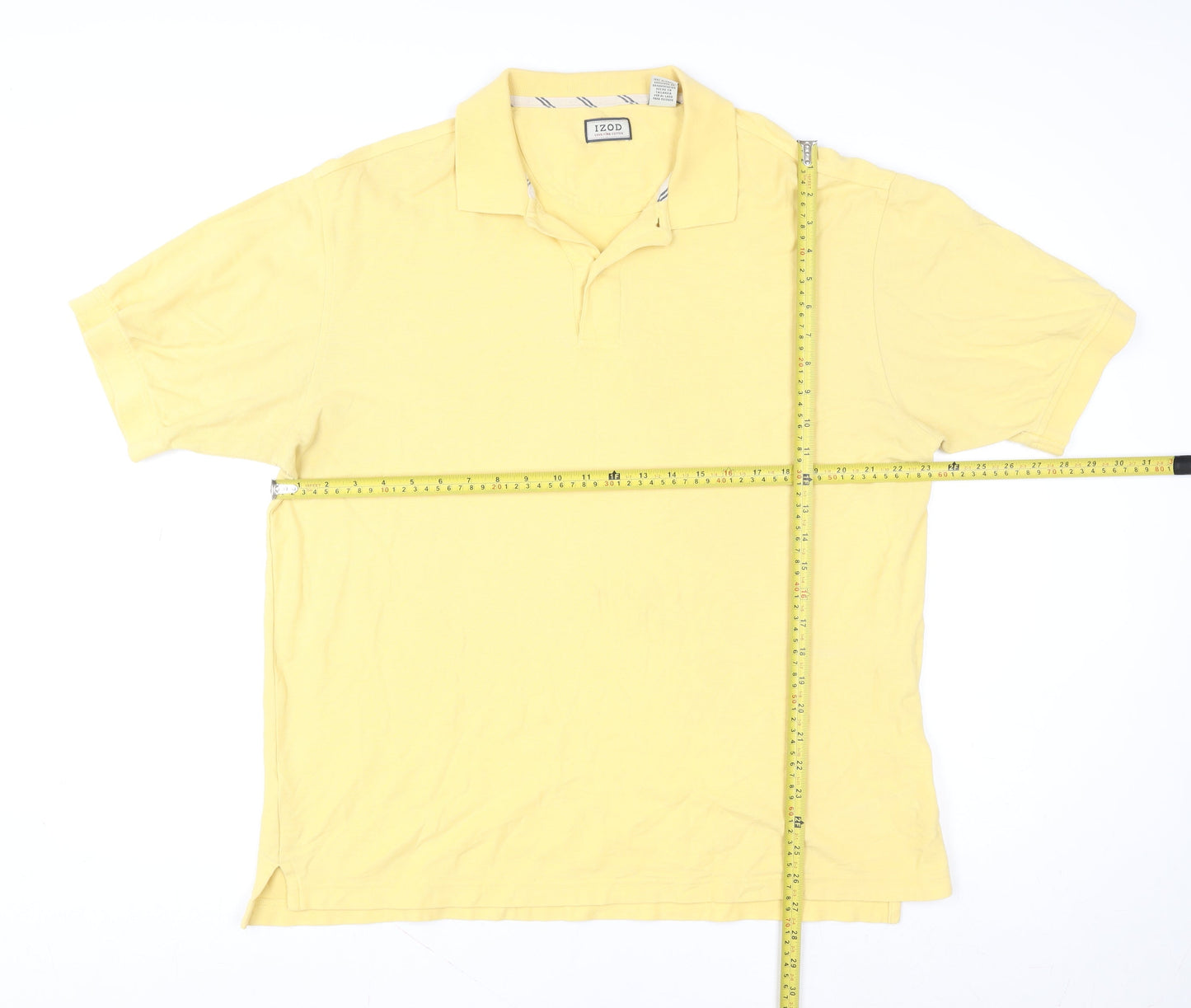 Mens UK Size L IZOD 100% Cotton Polo Shirt