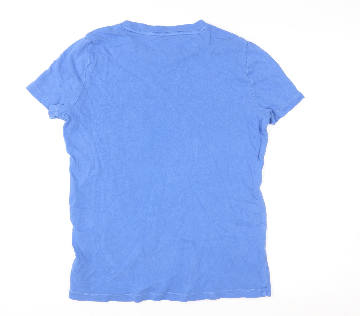 Womens UK Size XS Gap Blue Cropped T-Shirt