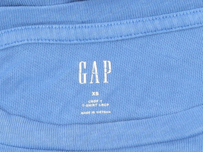 Womens UK Size XS Gap Blue Cropped T-Shirt