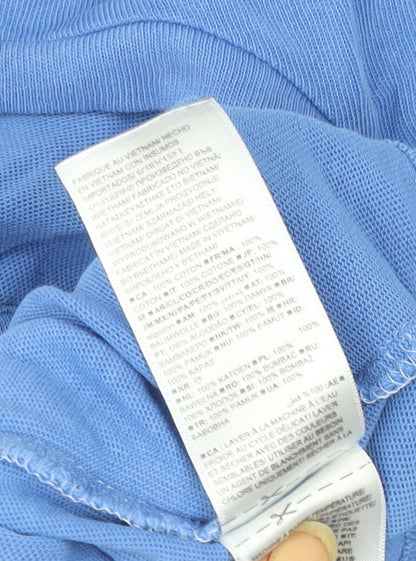 Womens UK Size XS Gap Blue Cropped T-Shirt
