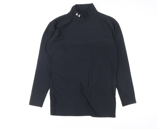 Under Armour Women Black XL Long Sleeve Mock Neck Compression Top