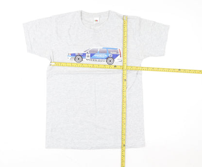 Mens UK Size S Fruit of the Loom Grey  T-Shirt