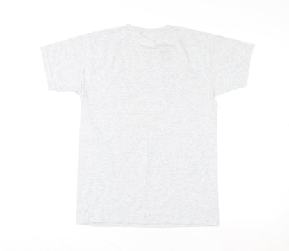 Mens UK Size S Fruit of the Loom Grey  T-Shirt