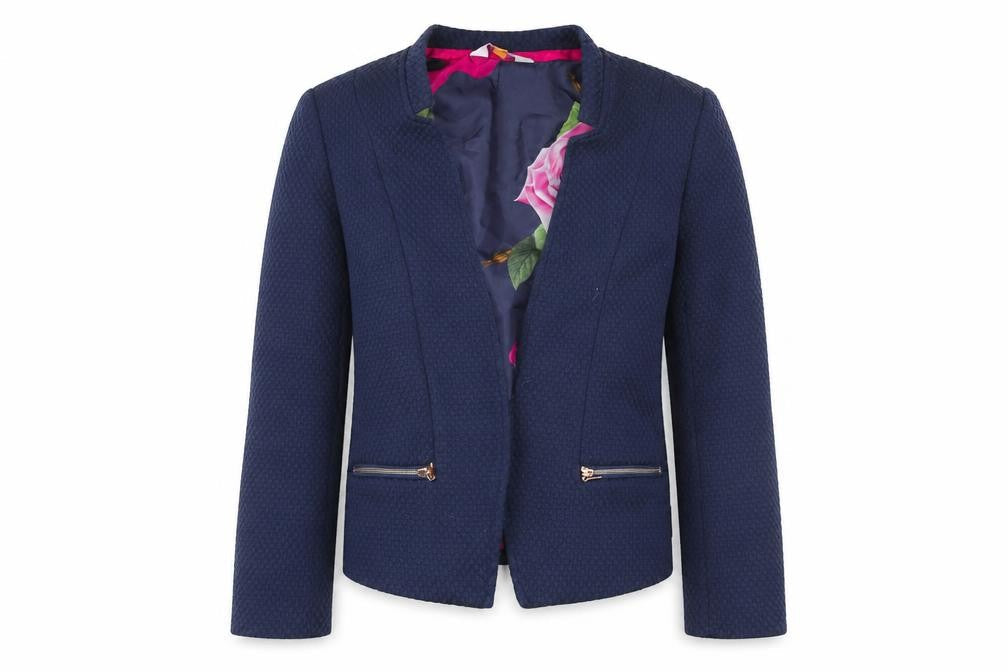 Girls UK Size 5 Years Baker by Ted Baker Blue Blazer
