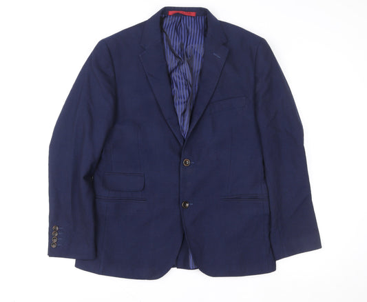 Mens UK Size 40 Marks and Spencer Blue Blazer