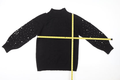 Womens UK Size M Sweewē Paris Black Pullover Jumper