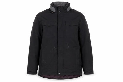 Mens UK Size L Atlantic Bay Black Parka Coat