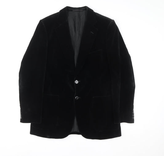 Marks and Spencer Women’s Black Velvet Tuxedo Blazer Size M