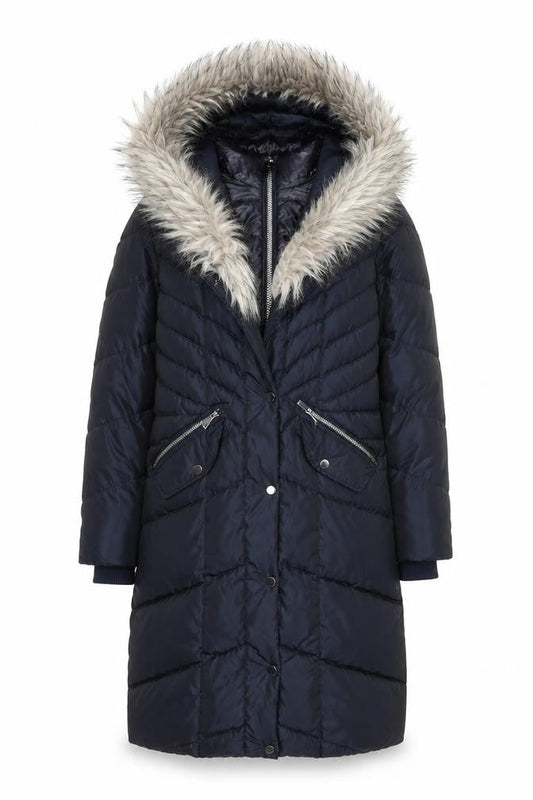 Womens UK Size 6 NEXT Blue Puffer Jacket